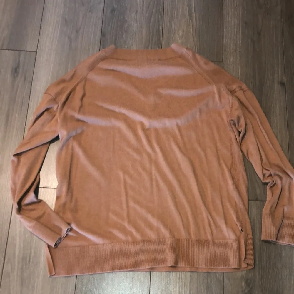 WOMENS brown sweater v neck size xl - Picture 4 of 4
